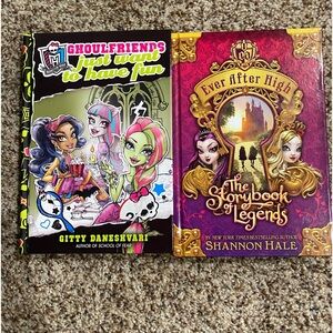 Monster High and Ever After High Hardcover book lot